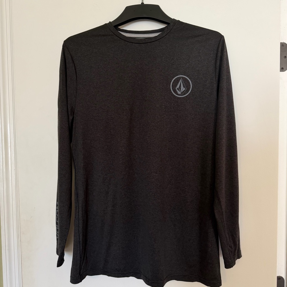 Volcom Men's XL Anti UV Charcoal Long Sleeve Tee